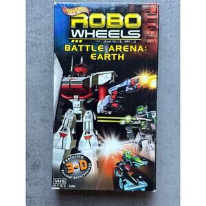 Hot wheels, Robo, wheels, battle arena Earth, VHS featuring 3-D animation